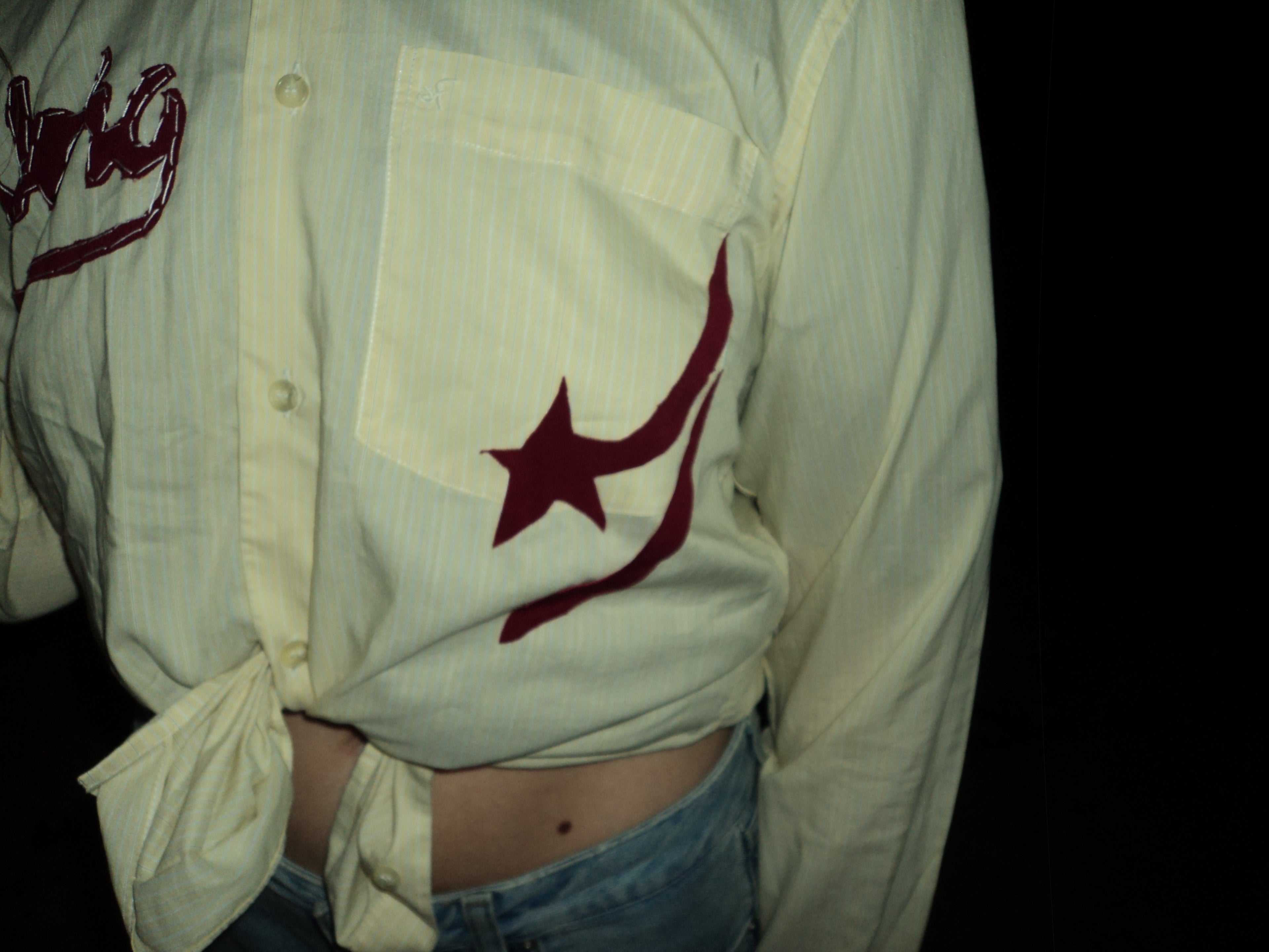 honey yellow aloha button up shirt